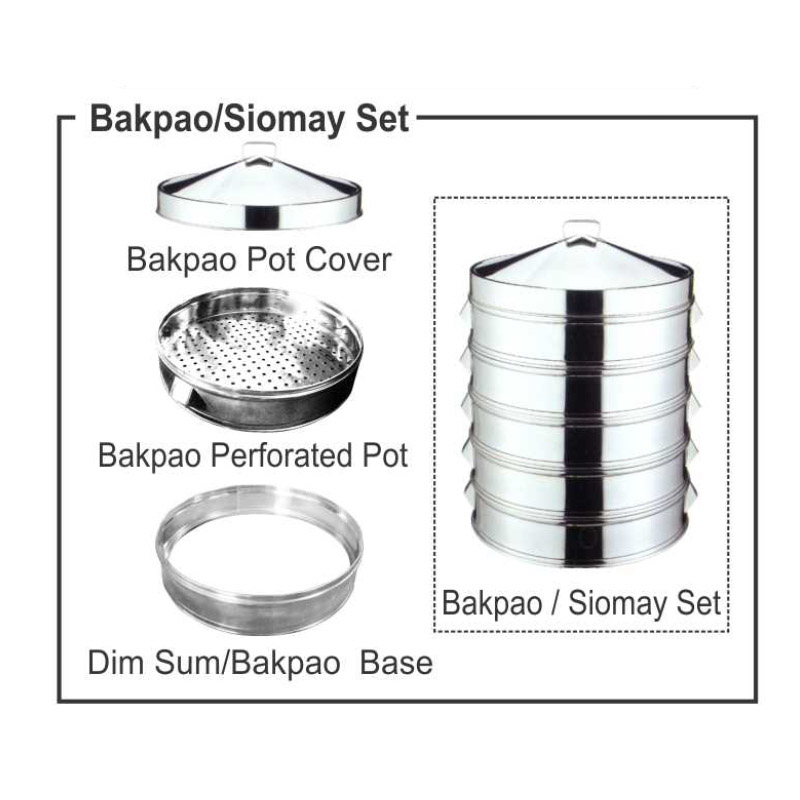 Bakpao Perforated Pot & Bakpao Tray Cover